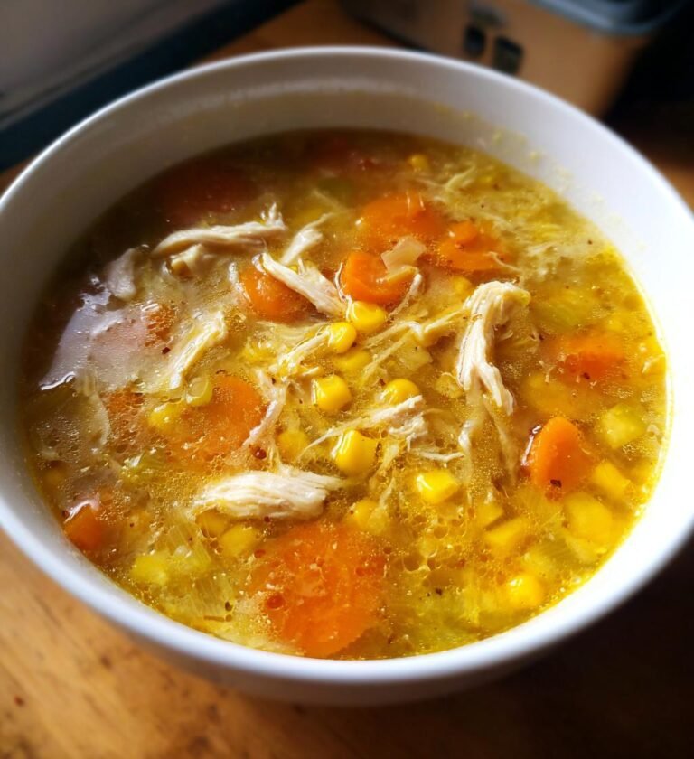 easy chicken and sweetcorn soup
