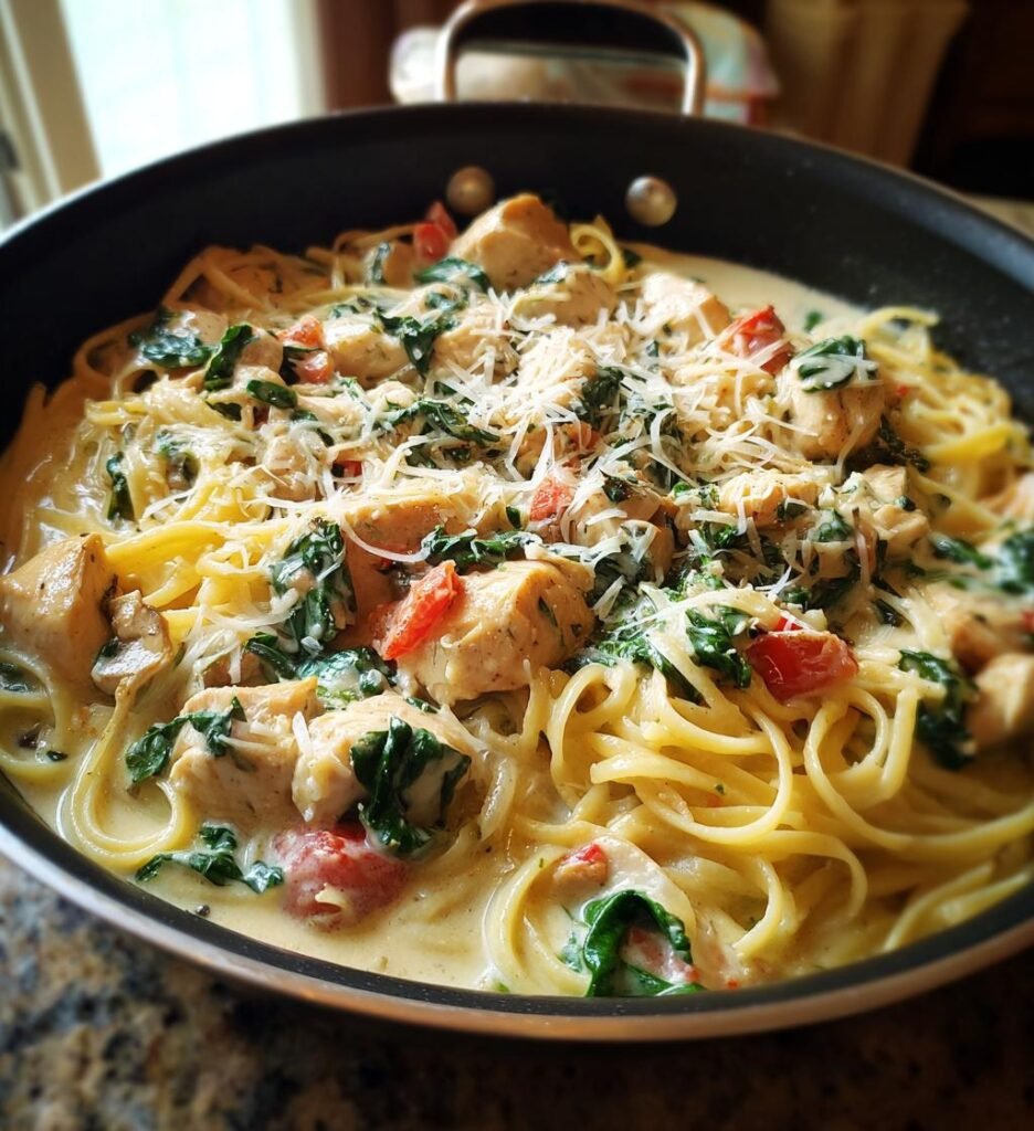 creamy tuscan chicken pasta