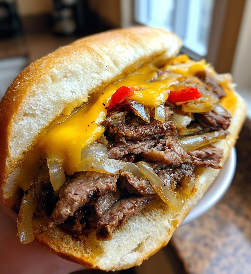 Philly Cheesesteak Recipe Homemade - The Best Juicy & Delicious Sandwich - step by step