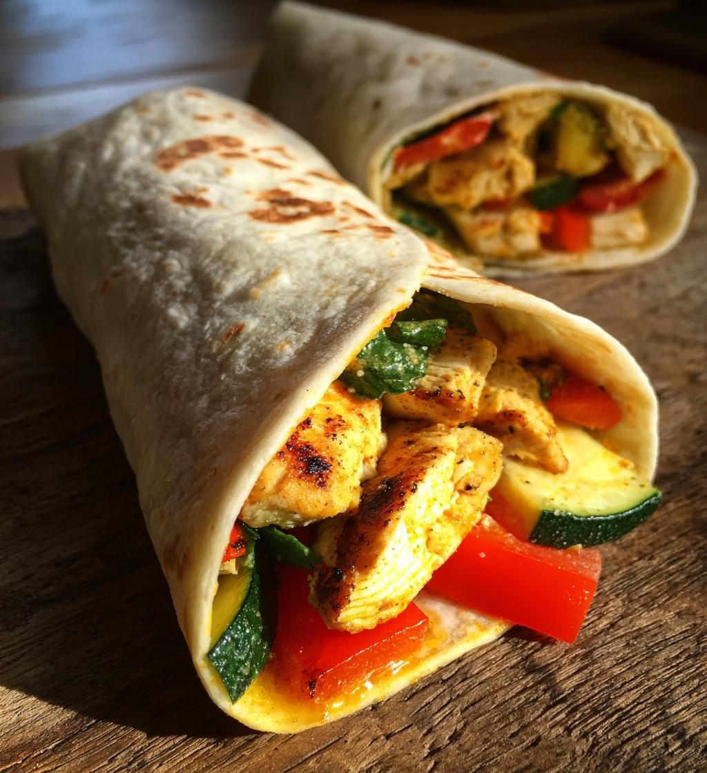 Easy Chicken Wrap Recipe: Juicy Grilled Chicken with Crisp Veggies