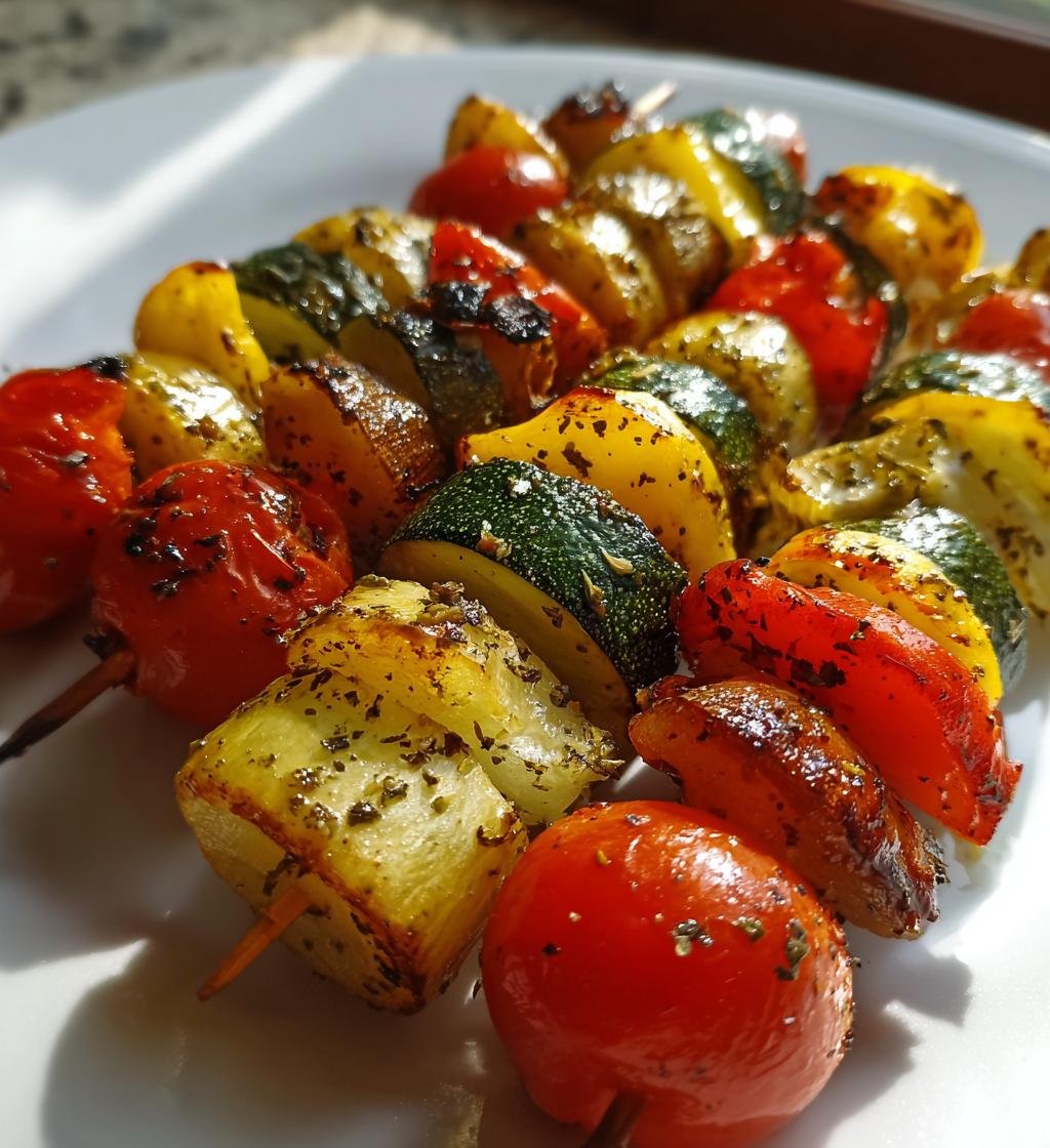 Grilled Vegetable Skewers Recipe - Easy and Delicious Summer Treat