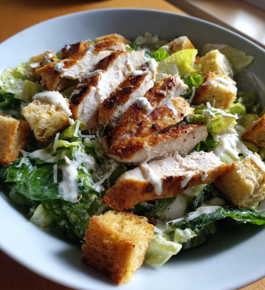 Homemade Chicken Caesar Salad Recipe - Quick & Delicious - step by step