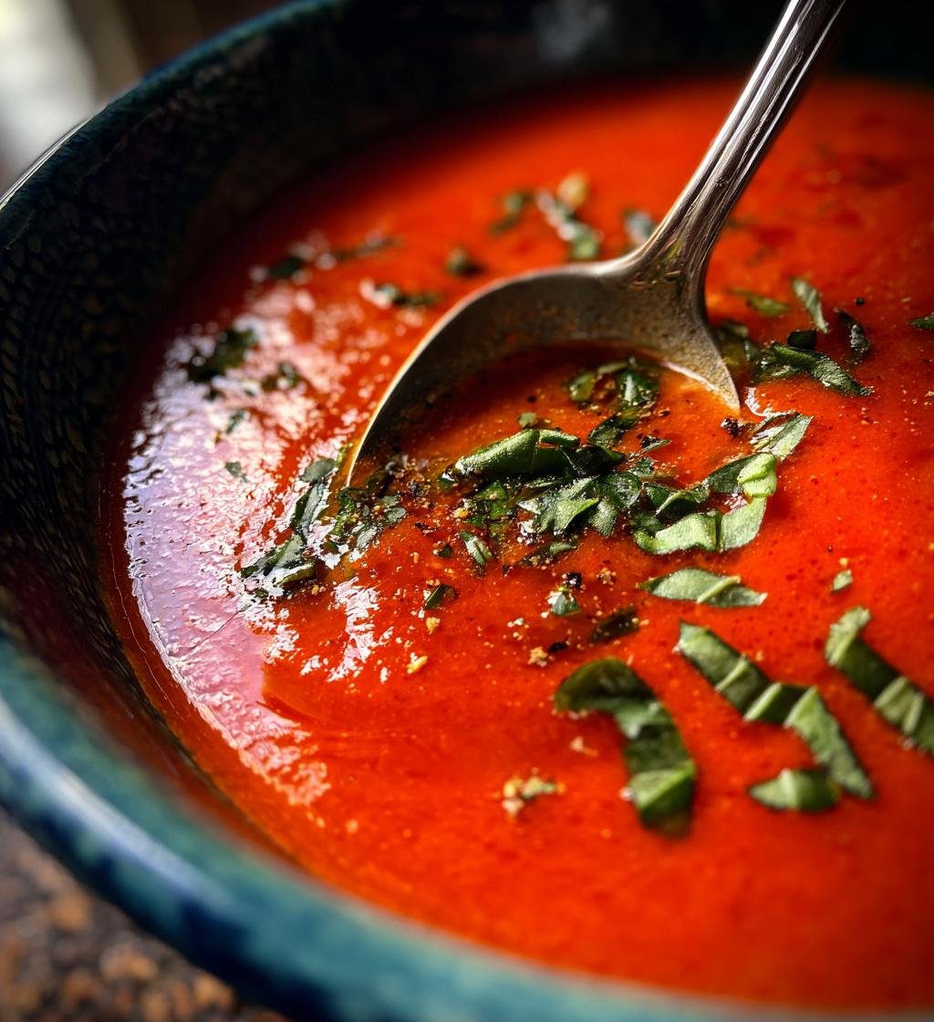 Slow Cooker Tomato Basil Soup - Easy and Creamy Comfort Food - step by step