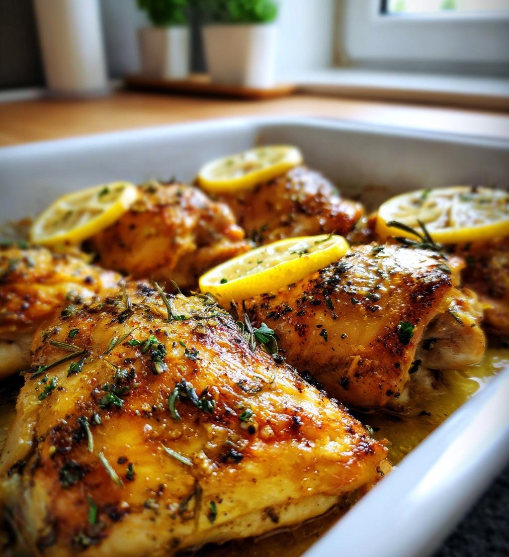 Baked Chicken with Lemon and Herbs: Juicy & Delicious Recipe - step by step