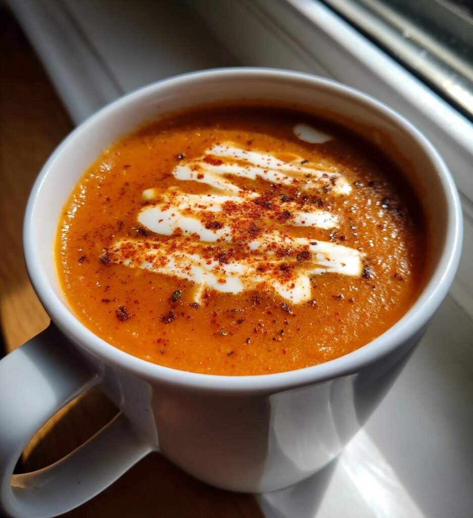 creamy roasted red pepper soup