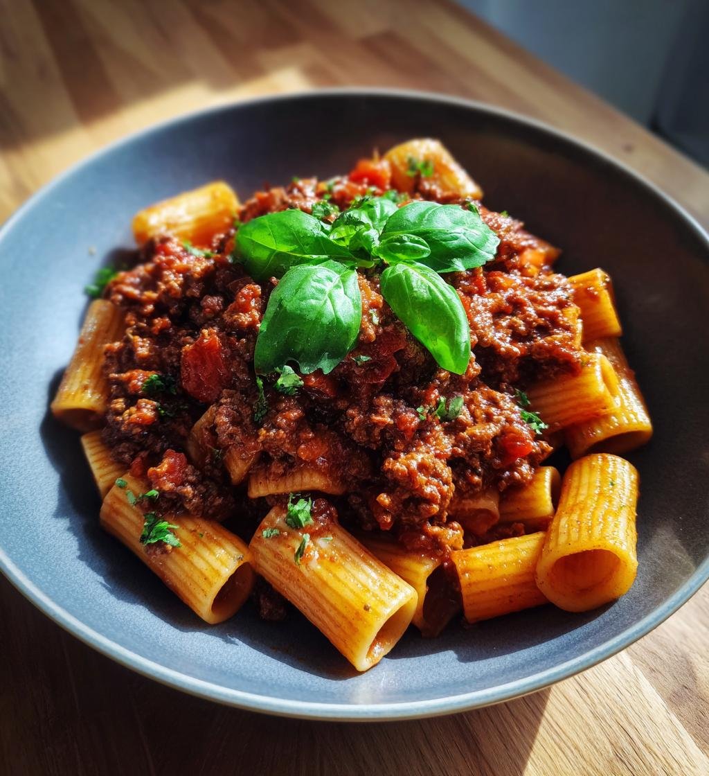 Rigatoni Bolognese Recipe from Scratch – Easy & Delicious - step by step