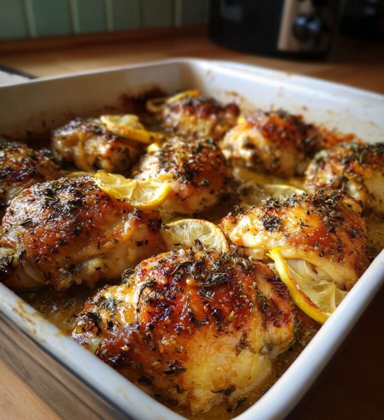 baked lemon chicken thighs recipe