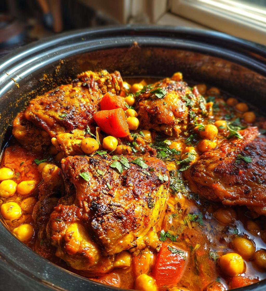 Slow Cooker Moroccan Chicken Recipe: Juicy & Flavorful Delight - step by step