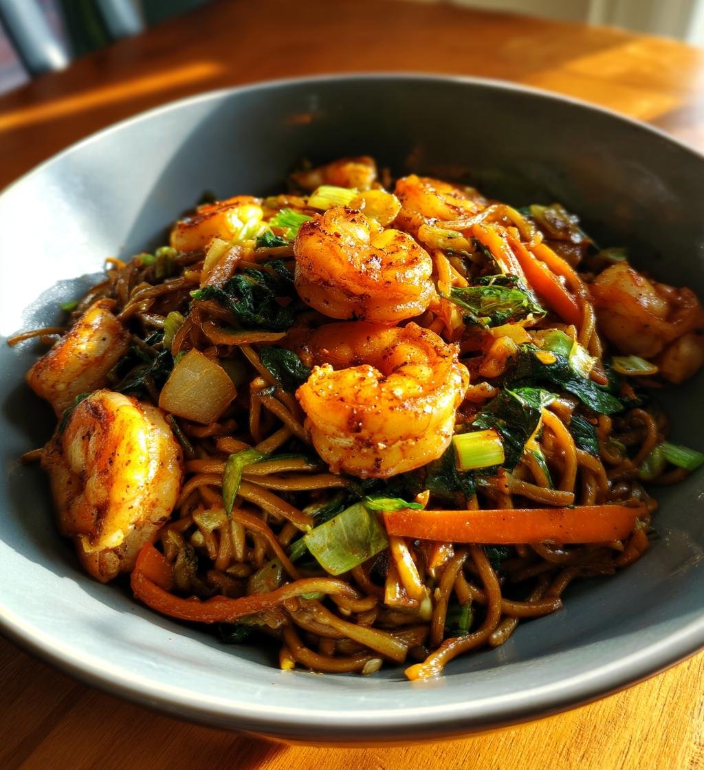 Shrimp Stir Fry with Noodles: Quick and Delicious Dinner Idea - step by step