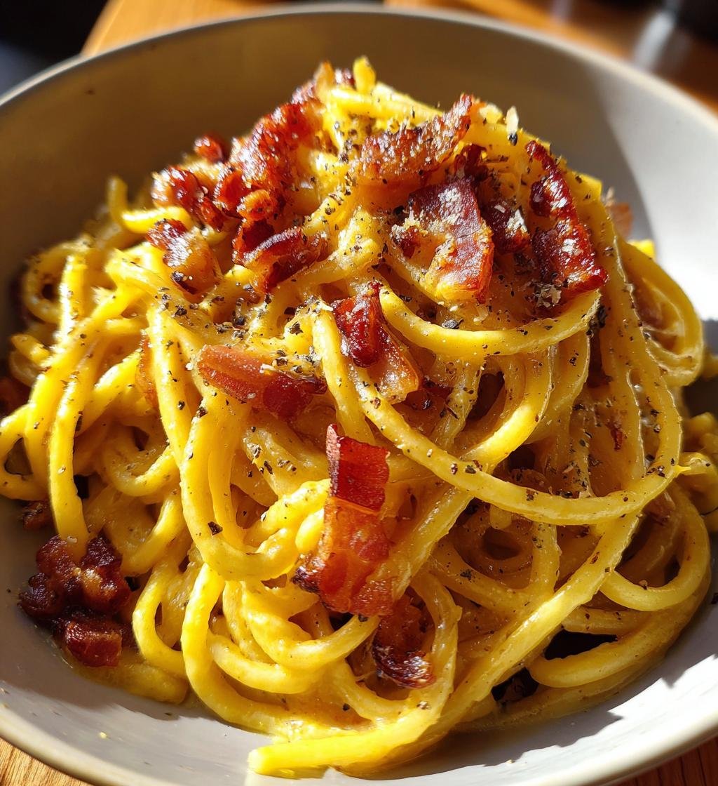 Creamy Pasta Carbonara Recipe - Easy & Delicious Italian Classic