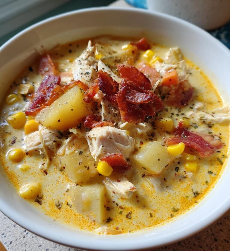 creamy chicken and corn chowder