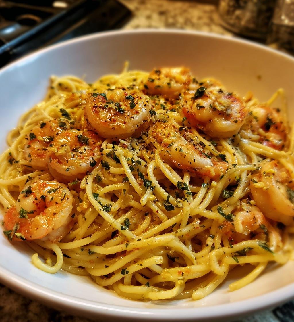 Shrimp Pasta with Garlic Butter Sauce - Quick & Delicious Meal - step by step