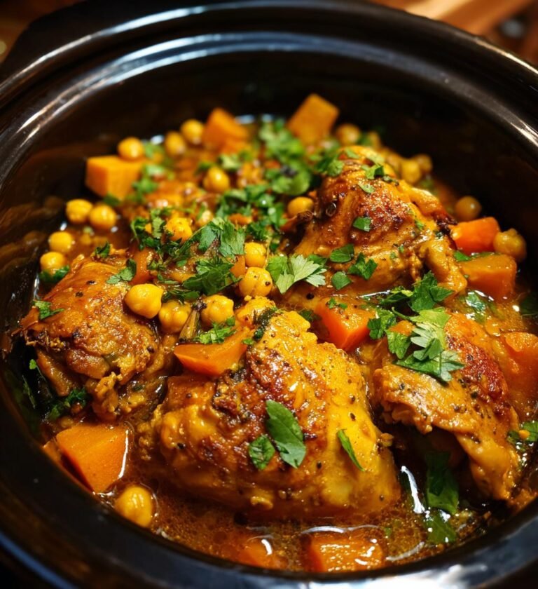 slow cooker moroccan chicken recipe