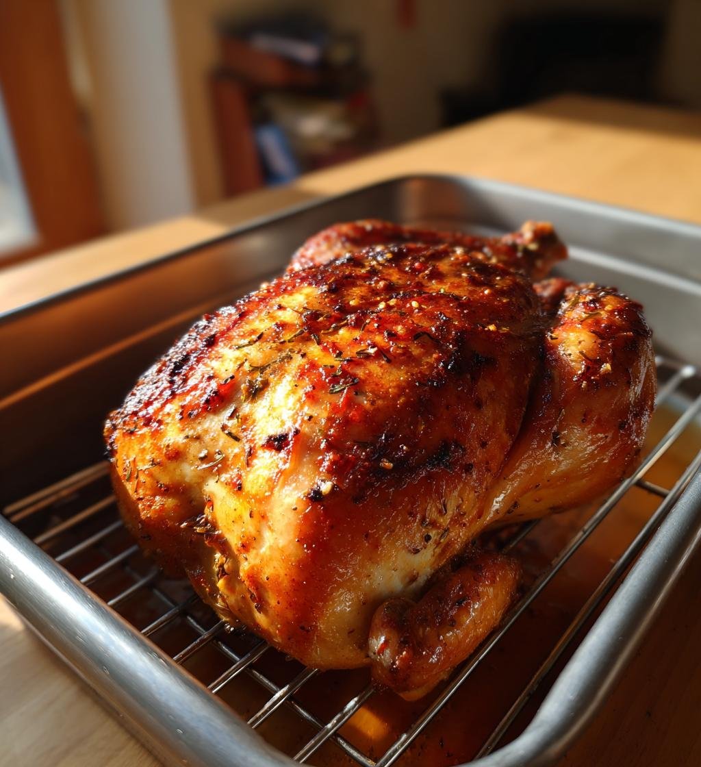 Air Fryer Whole Chicken Recipe - Crispy Skin & Juicy Meat - step by step
