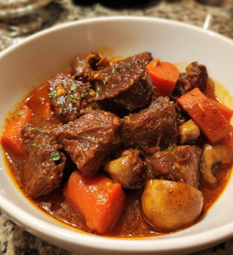slow cooker beef burgundy recipe