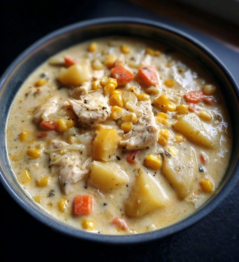 slow cooker chicken chowder recipe easy