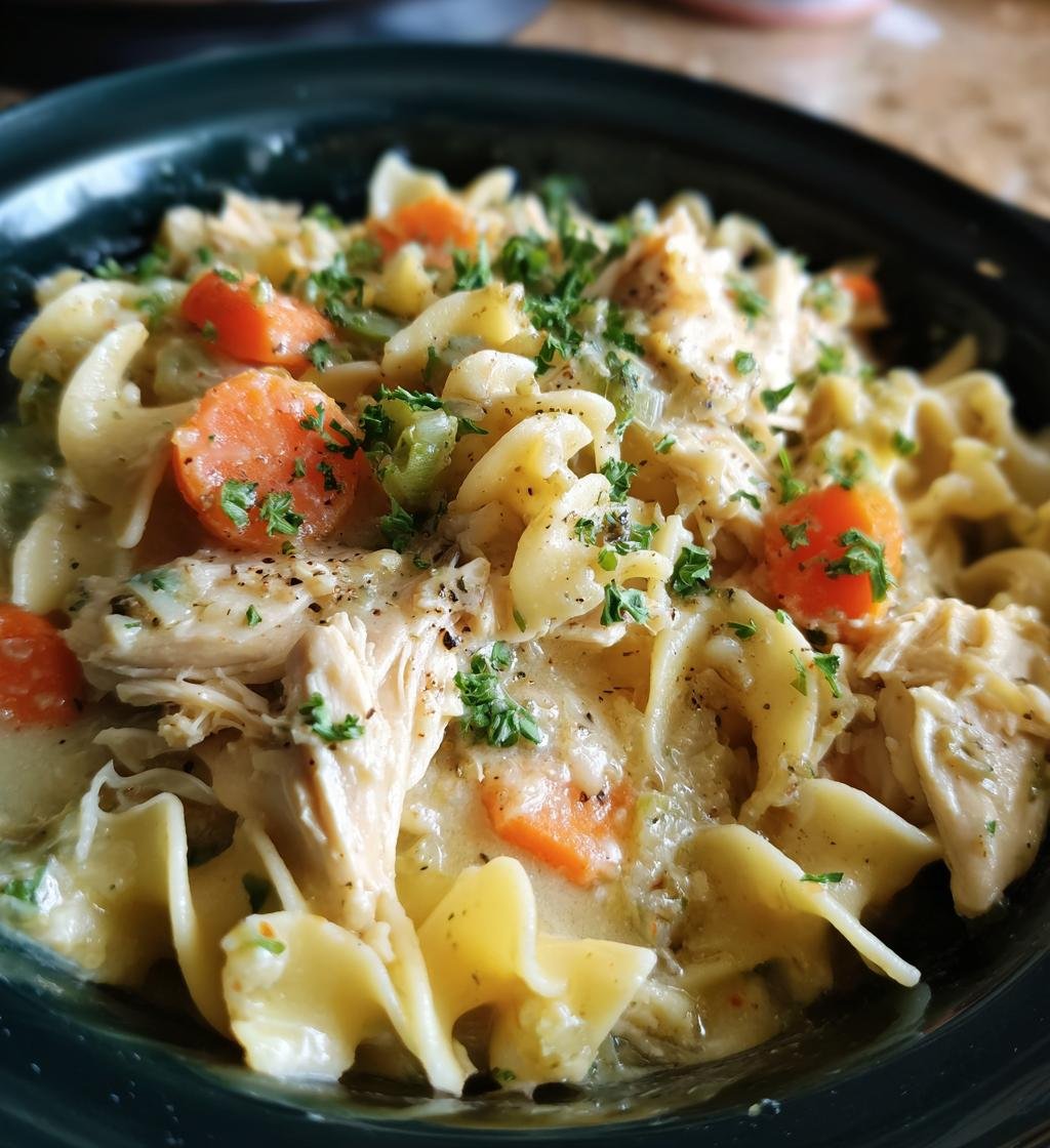 Slow Cooker Chicken Noodle Casserole: Best Delicious Comfort Food