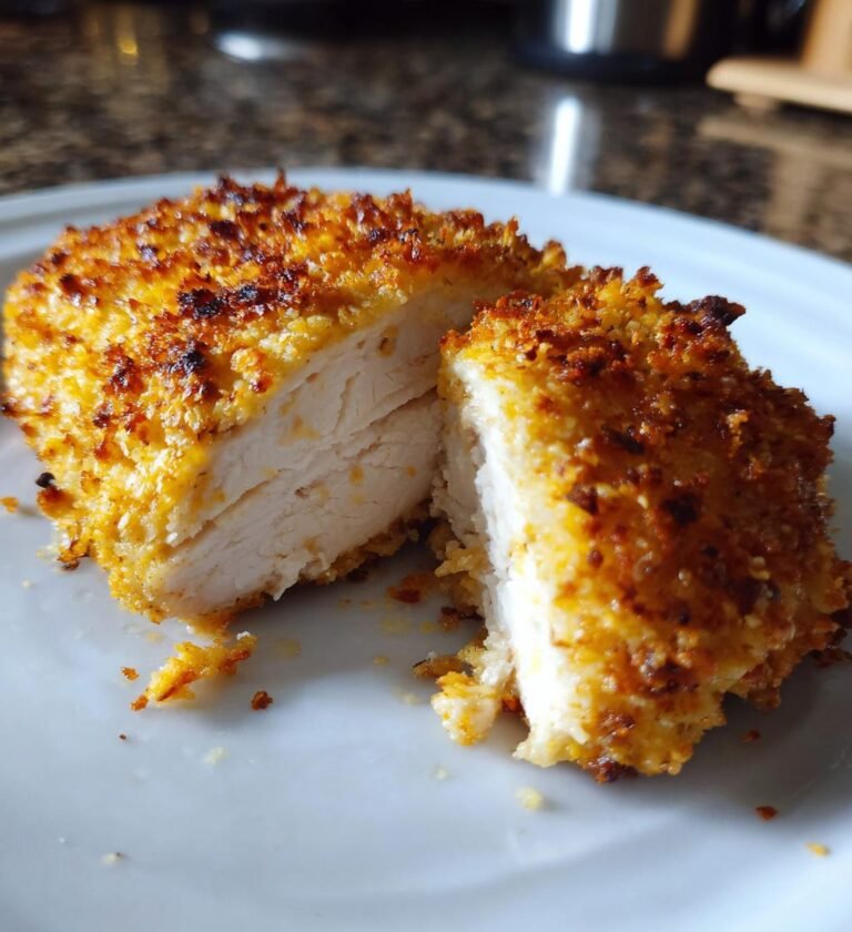 air fryer parmesan crusted chicken recipe