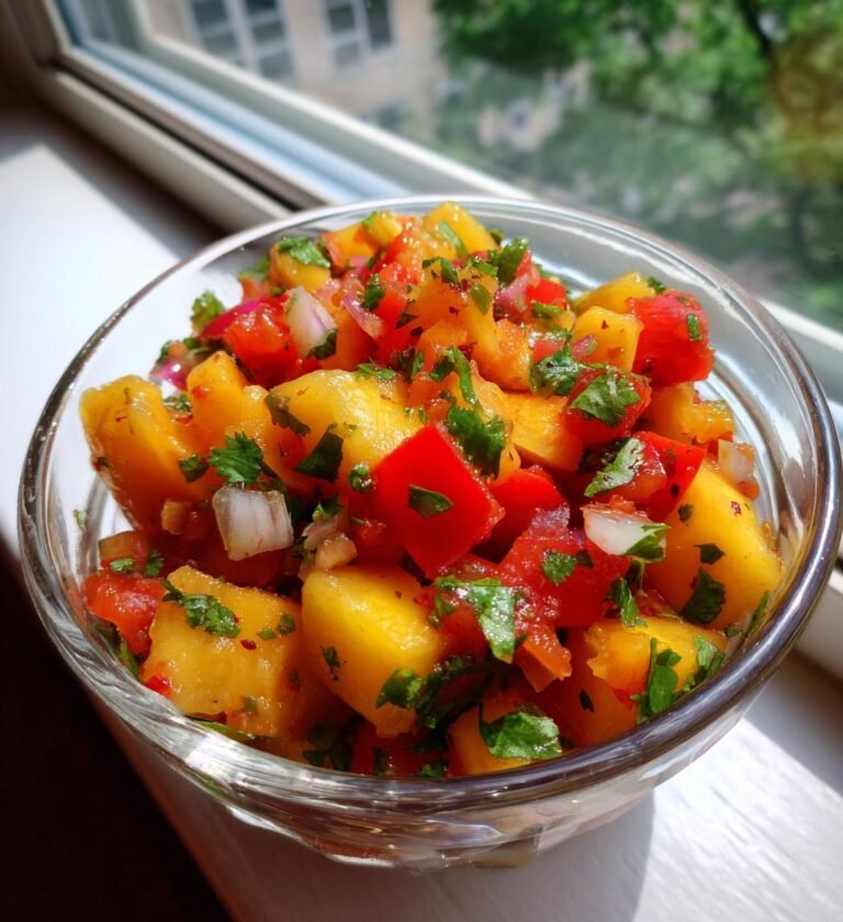 homemade peach salsa recipe for summer entertaining