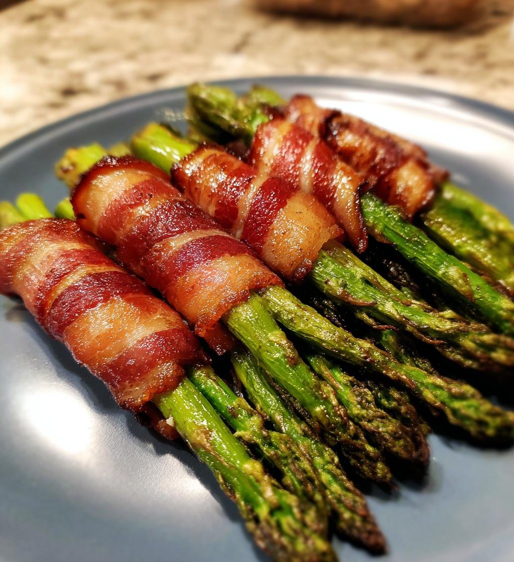 Air Fryer Bacon Wrapped Asparagus for Father's Day - Easy & Delicious