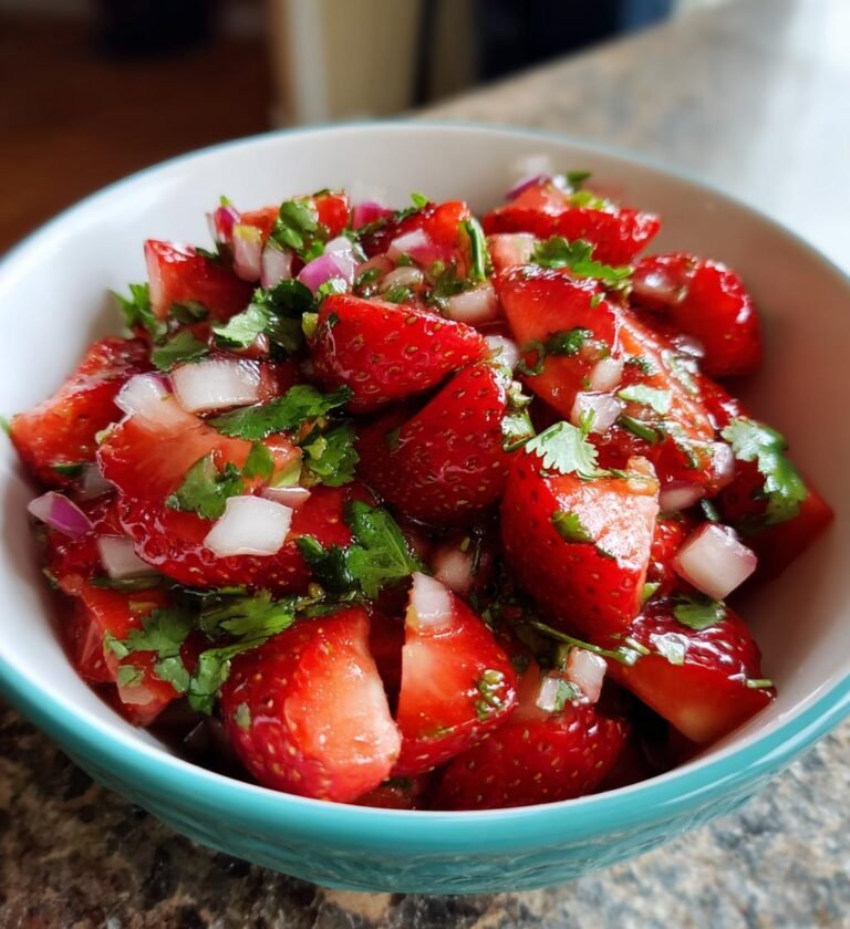 homemade strawberry salsa for summer entertaining