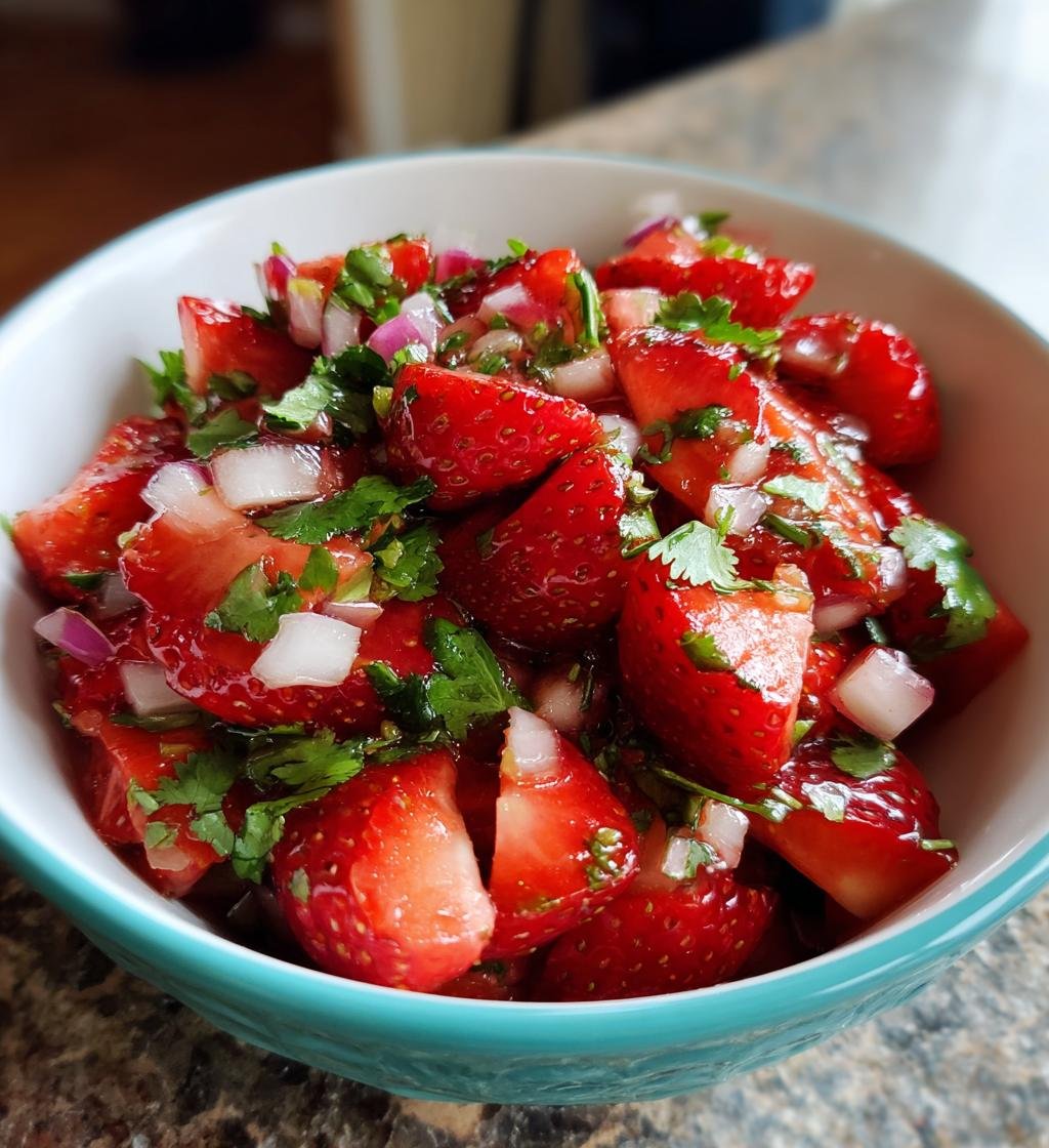 Homemade Strawberry Salsa for Summer Entertaining - Juicy & Delicious