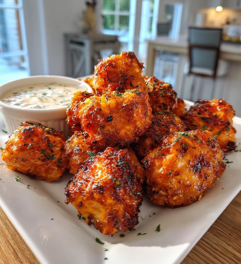 air fryer salmon bites with spicy mayo sauce